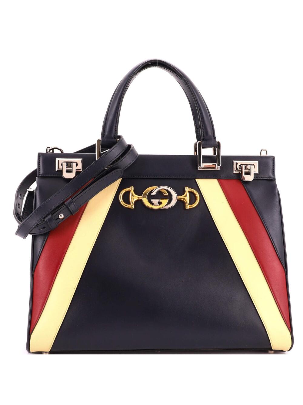 Gucci Zumi Top Handle Bag Striped #348419G11B